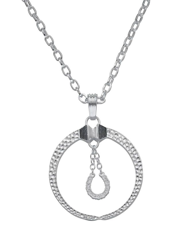 Montana Lg Horseshoe Nail Circle with Horseshoe Charm