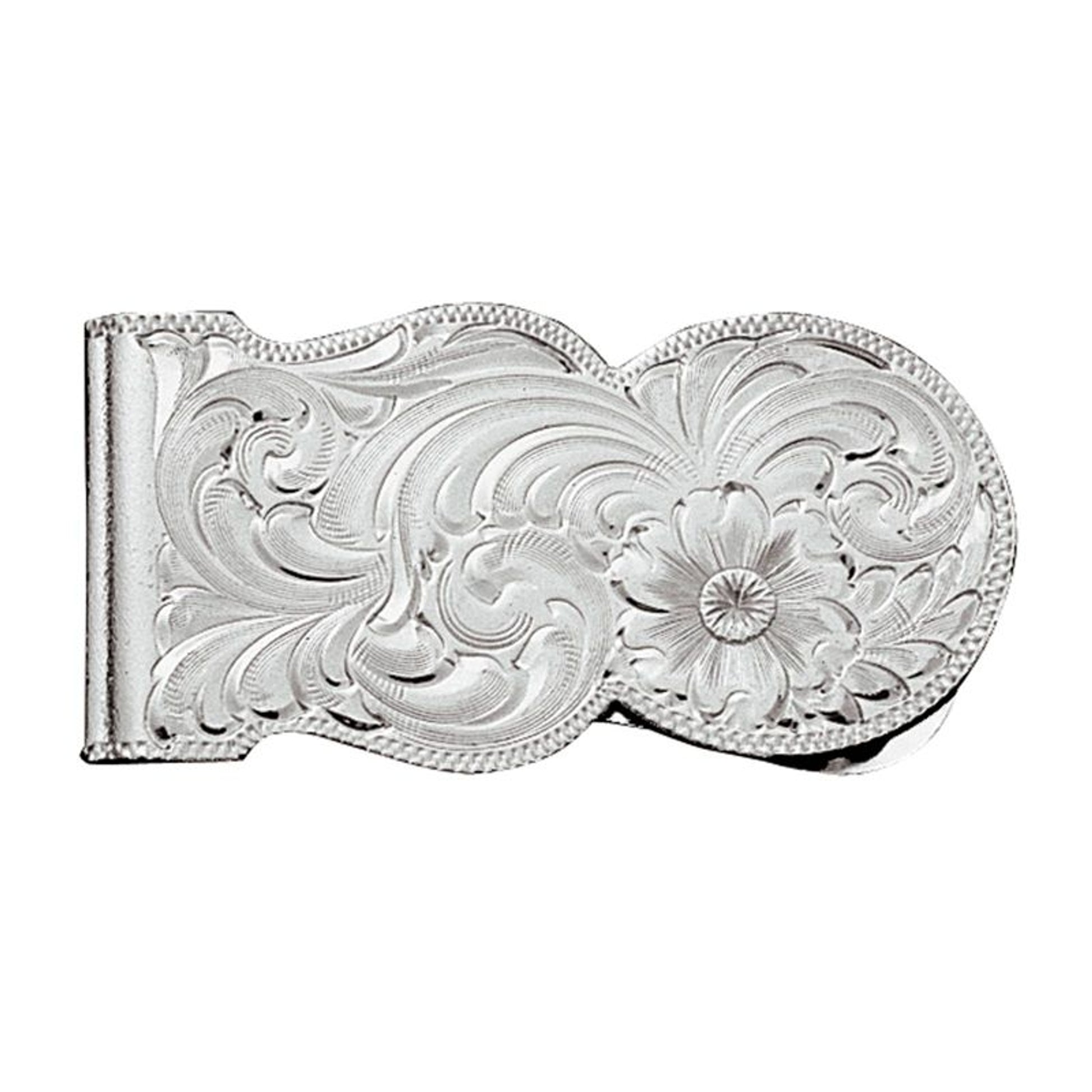 Montana Silver Engraved Scalloped Money Clip