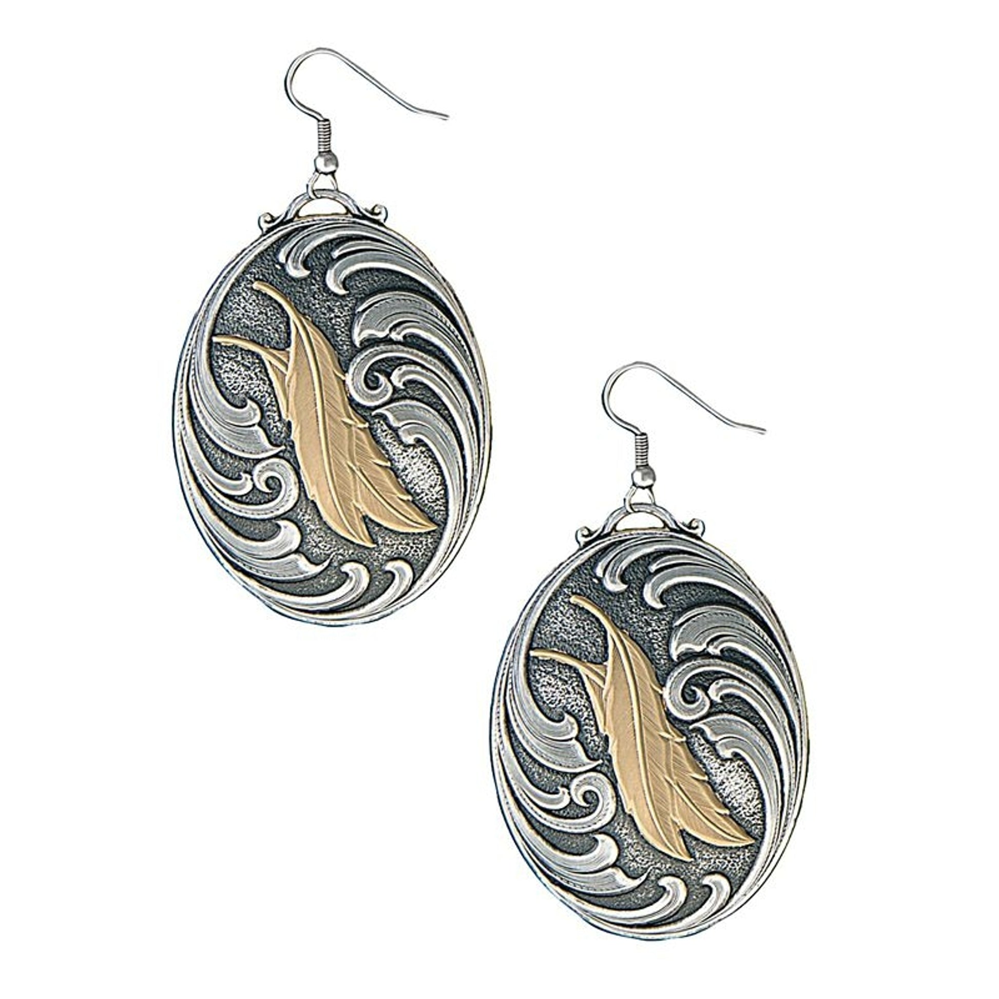 Montana Silver Native Spirit Two Feathers Earrings
