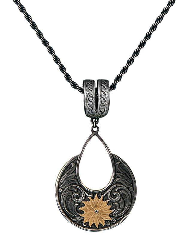 Montana Golden Bitterroot Garden Pendant Necklace