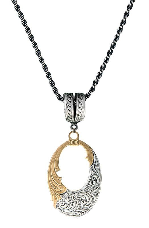 Montana Golden Bitterroot Mountain Wreath Necklace