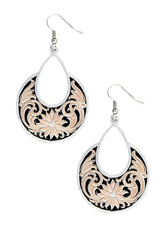 Montana Silver Rose Gold Garden Dangle Earrings