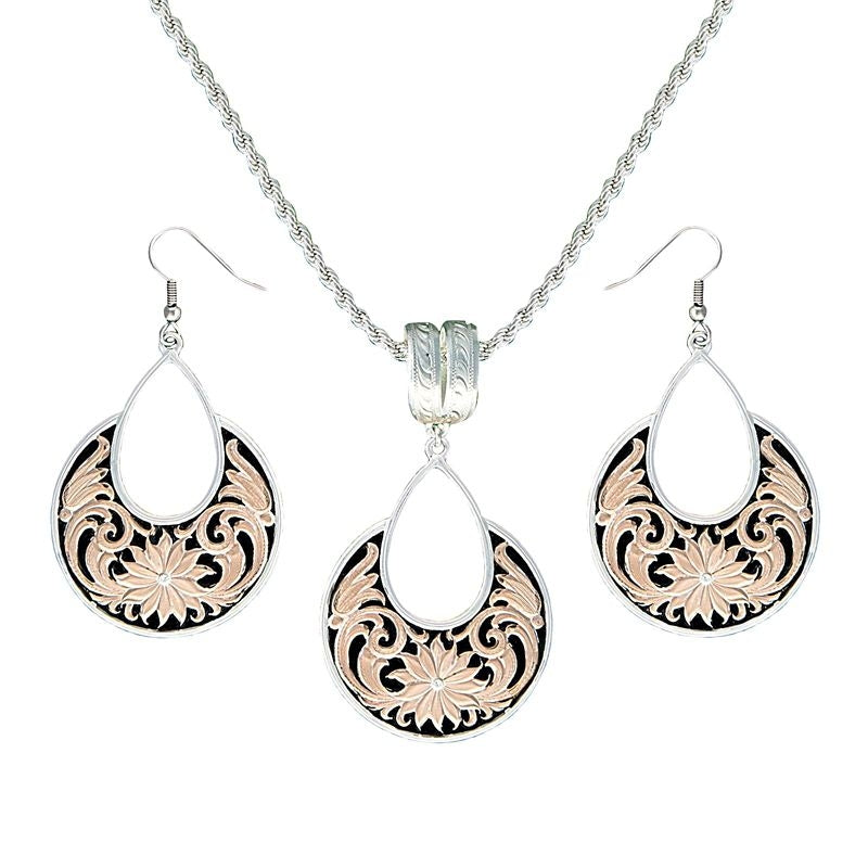 Montana Rose Gold Bitterroot Garden Jewelry Set
