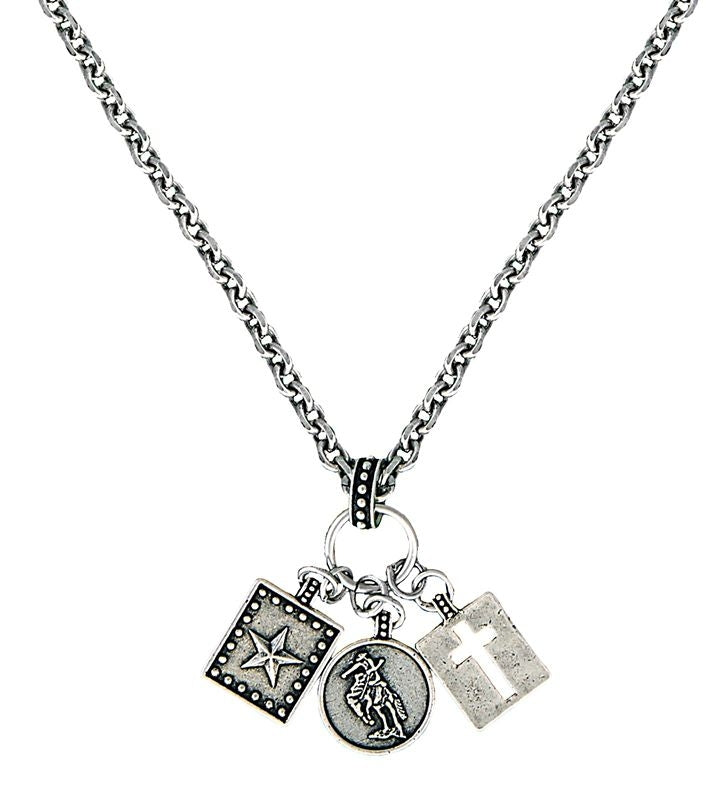 Hard Work Faith And Dreams Charm Necklace