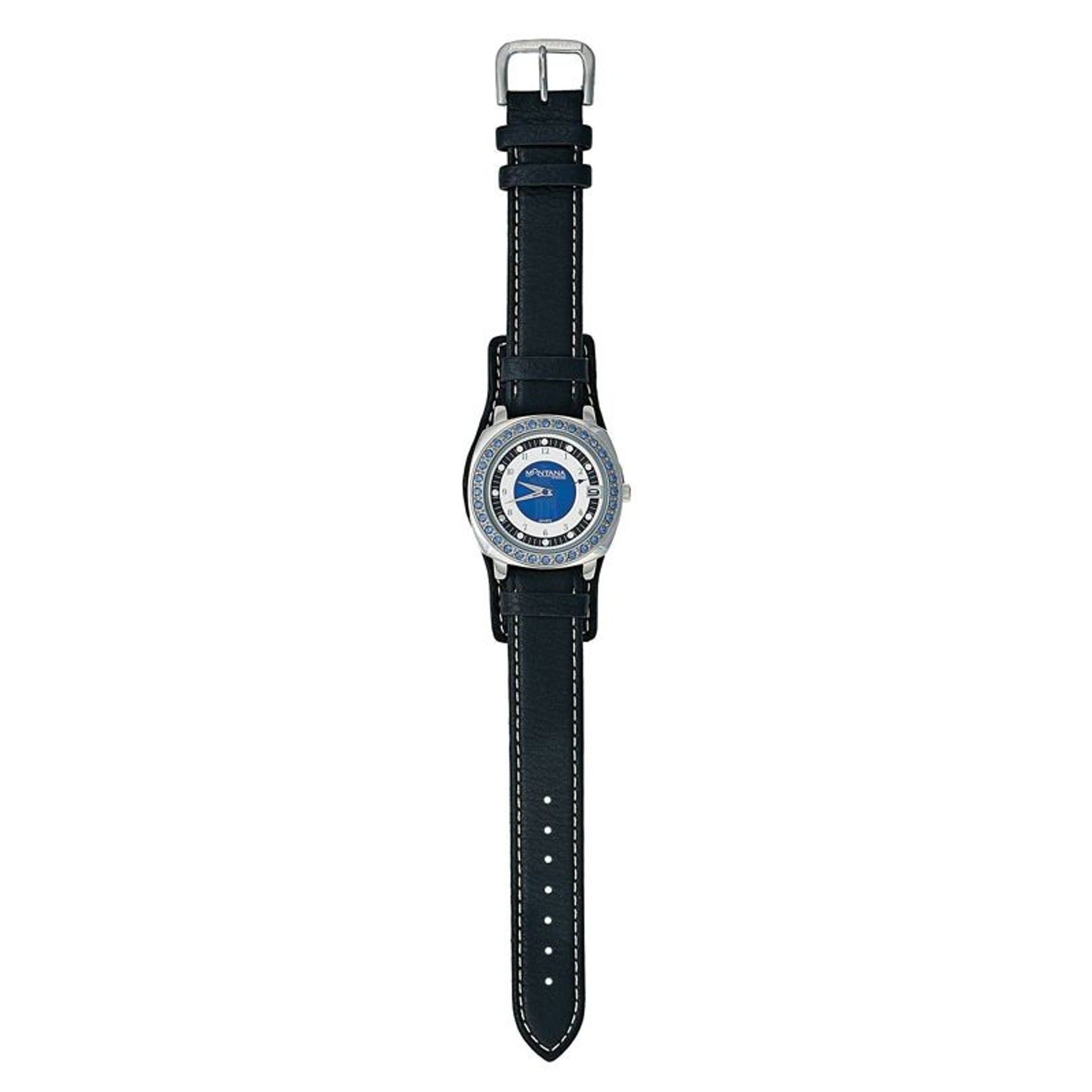 Montana Silver Little Blue Leather Band Watch