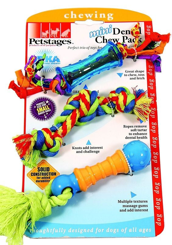 Petstages Dental Chew Toy pk For Dogs Mini/3Pack