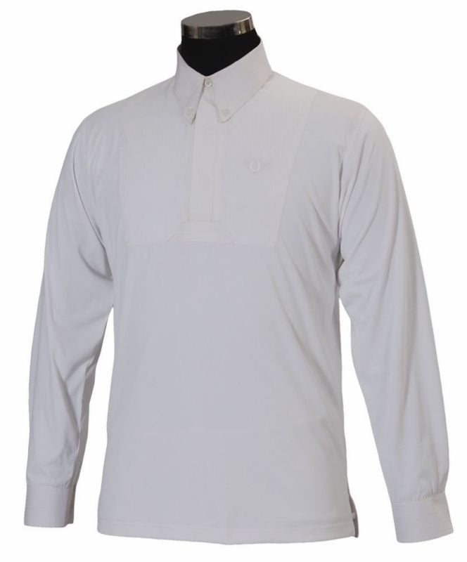 TuffRider Adam BoysLsleeve Show Shirt LG White