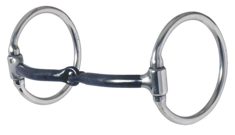 Stage A Western Dee -3/8 Smooth Sweet Iron Snaffle
