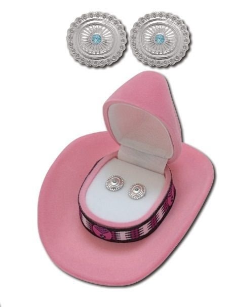 Round Concho Style Earrings