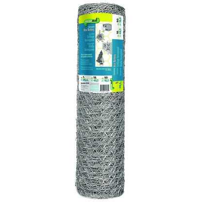 Galvanized Hex 1 in Mesh Netting 12 X 50ft