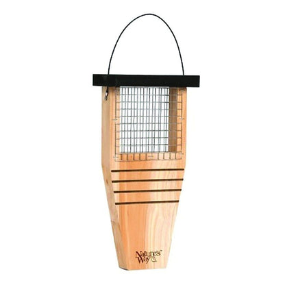 Natures Way Tail-Prop Suet Feeder 14x7.875x3 Cedar