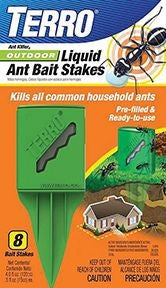 Terro Outdoor Liquid Ant Bait Stake 8 Pack