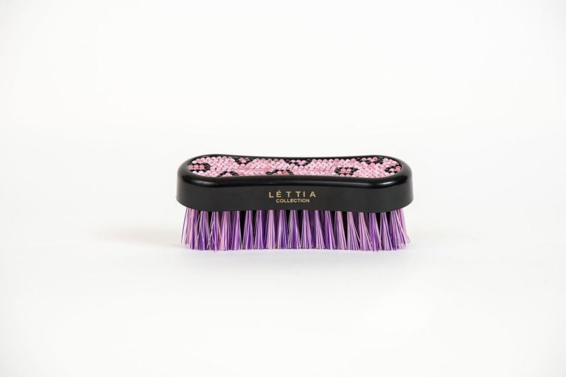 Lettia Collection Crystal Face Brush Pink/Purple