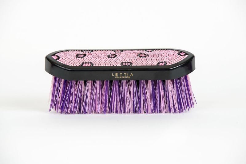 Lettia Collection Crystal Dandy Brush Pink/Purple