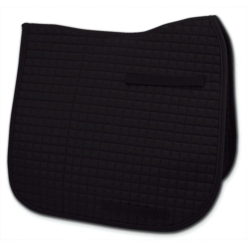 Passport Square-Quilted Dressage Pad 23X43 Bk/Wh
