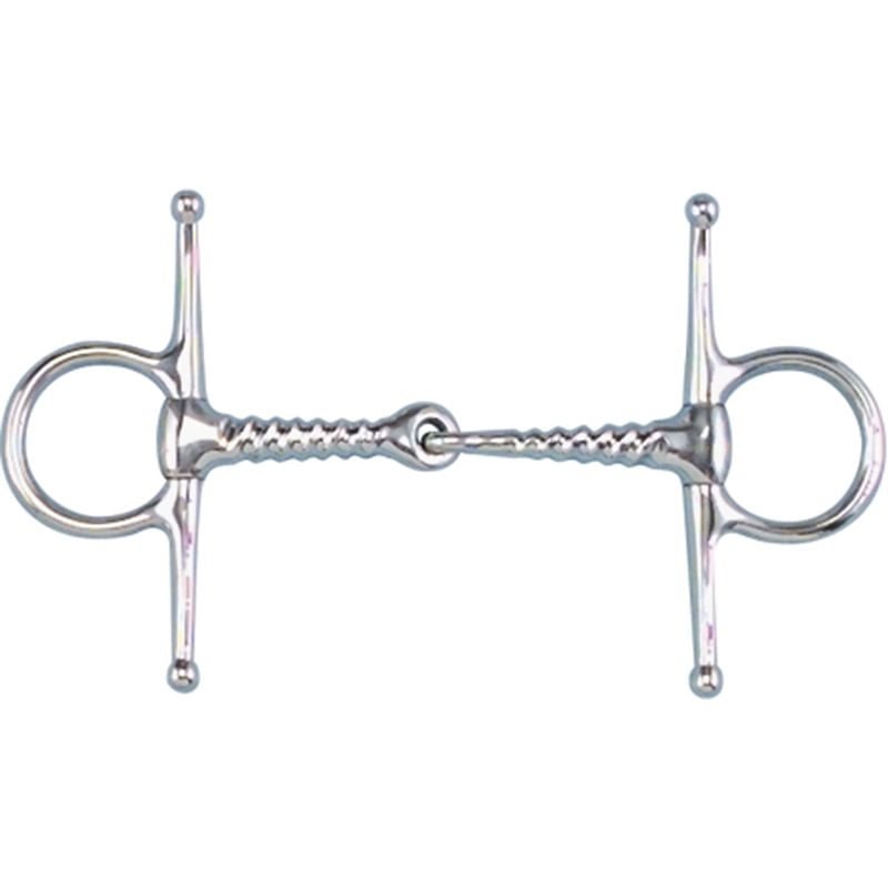 Toklat Corkscrew Snaffle Full Cheek - Pony 4.5