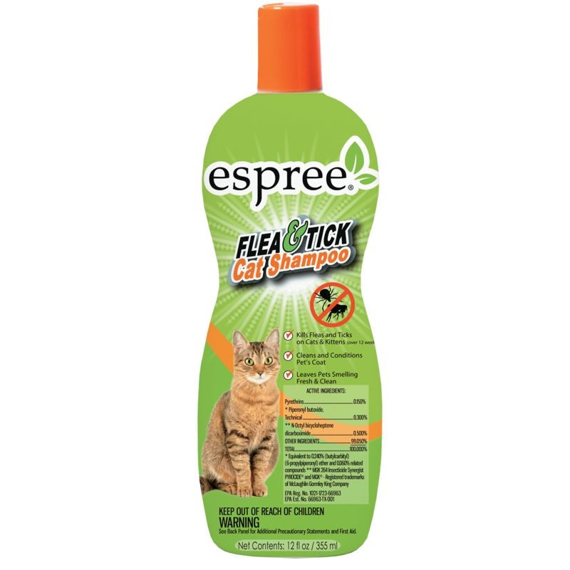 Espree Flea and Tick Cat Shampoo 12oz