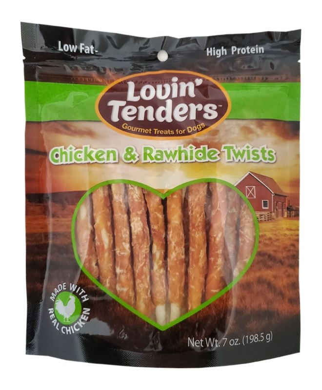 Lovin Tenders Chicken and Rawhide Twists