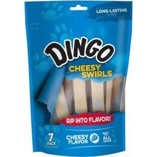 Dingo Rawhide-Free Cheesy Swirls Dog Treat