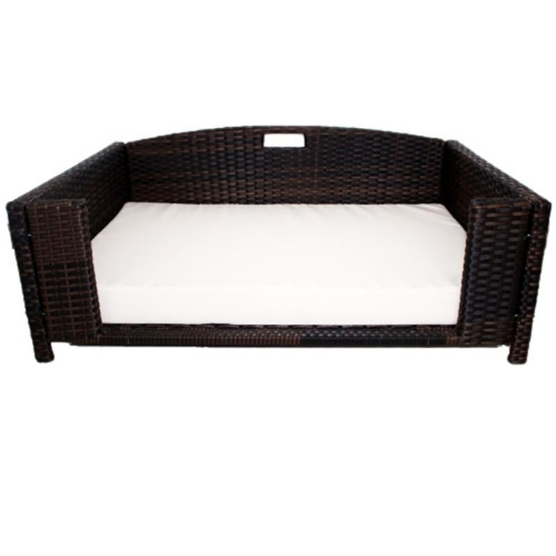 Iconic Pet Rattan Rectangular Pet Sofa
