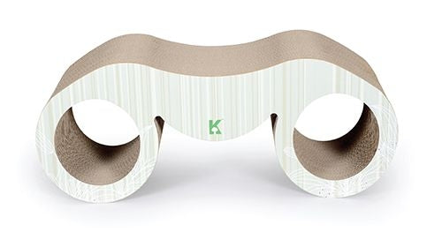 Pet Life Binocular Modern Contoured Cat Scratcher