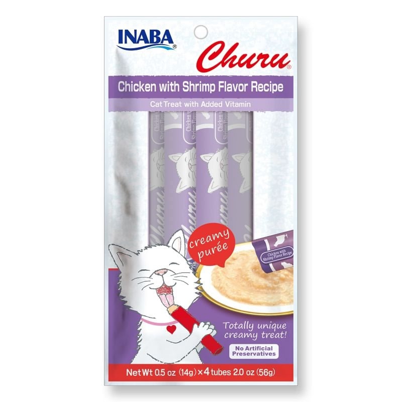 Churu Puree Creamy Chicken with Shrimp Cat Treat