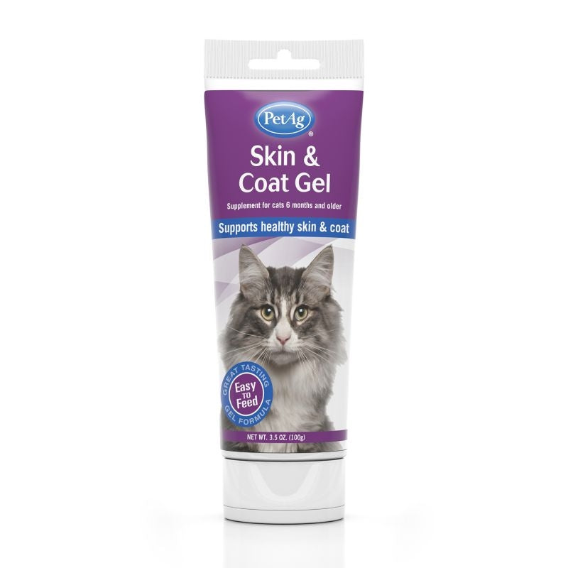 PetAg Skin and Coat Cat Gel Supplement 3.5oz