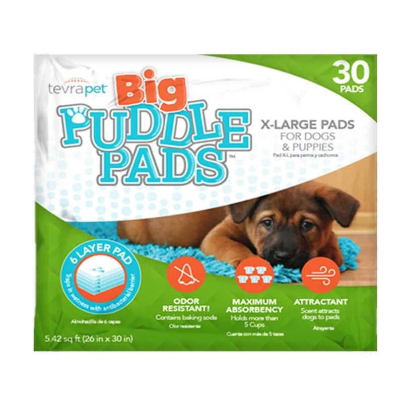 TevraPet BIG Puddle Pads for Dogs 30ct