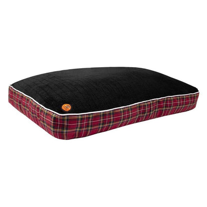 Halo Red Plaid Rectangular Dog Bed