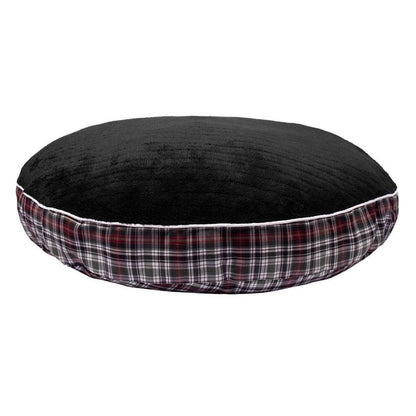 Halo Duck Green Plaid Round Dog Bed