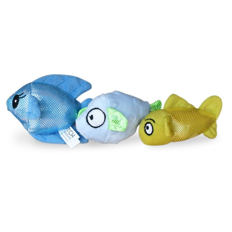 Fetch Pet Ocean Buddies Fish 3 Pack Dog Toy