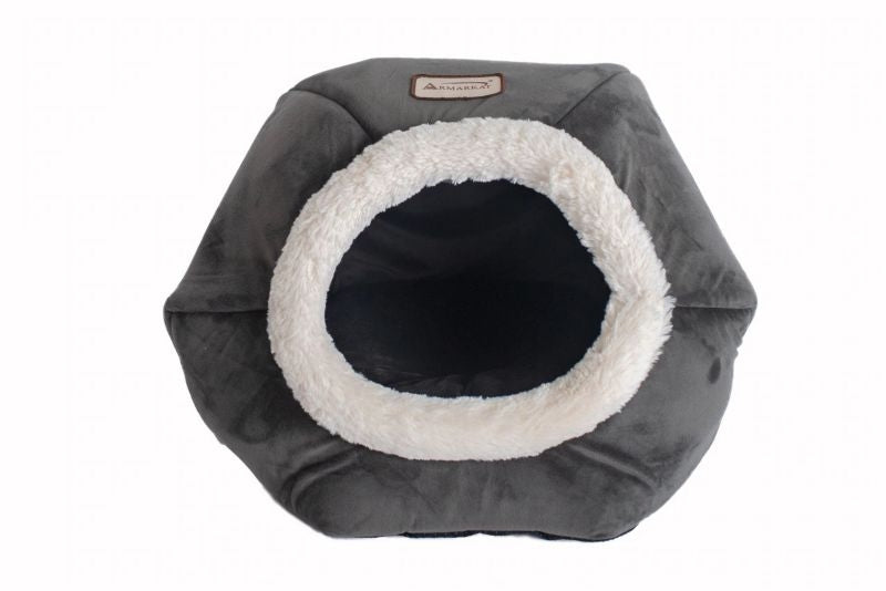 Armarkat Gray Velvet Cat Bed