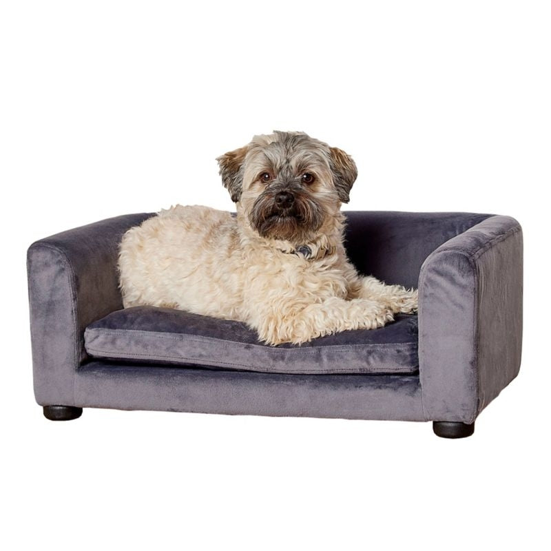 Enchanted Home Pet Cookie Dark Gray Pet Sofa