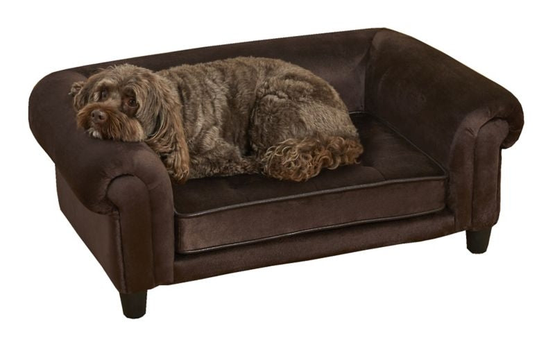 Enchanted Home Pet Chester Brown Pet Sofa