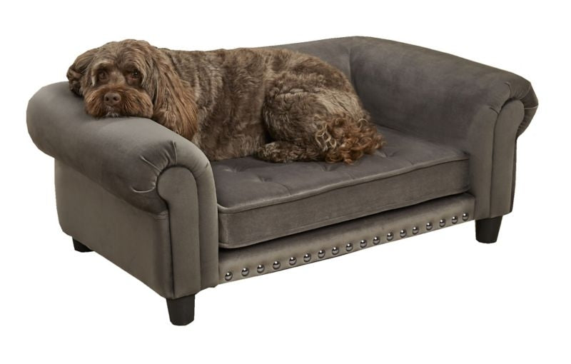Enchanted Home Pet Chester Gray Pet Sofa