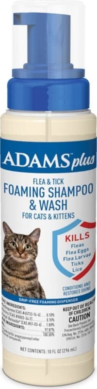 Adams Plus Flea And Tick Foaming Shampoo 10oz