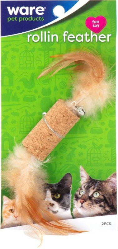 Rollin Feather Cork Toy
