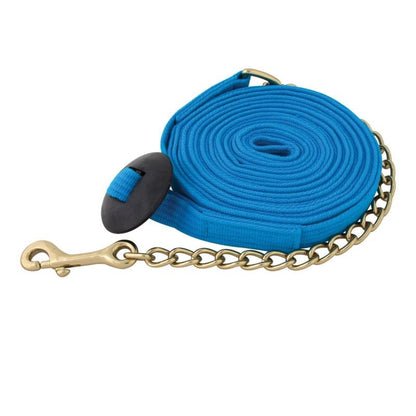 Tough-1 German Cord Cotton Lunge Line with Heavy Chain