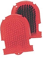 Grooming Mitt And Brush Combo Horseshoe Shaped Bla