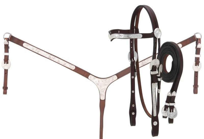 Royal King V-Brow Headstall Western Show Set