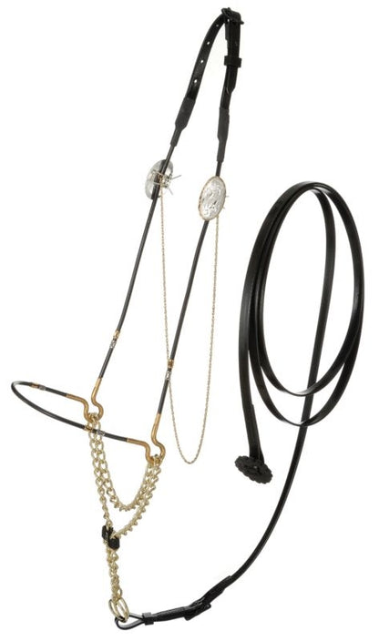 Royal King Beaded Gold Silver Arab Cable Halter