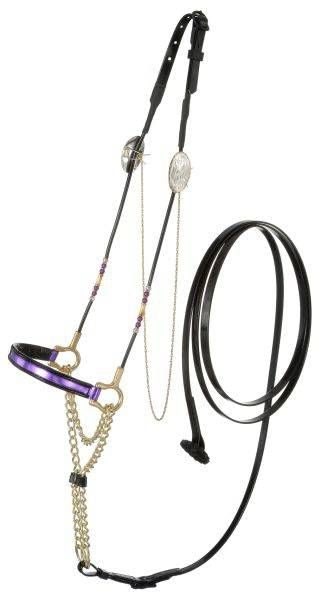 Royal King Patent Leather Arabian Cable Halter