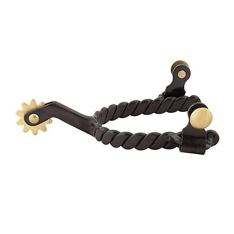 Western BS Braided 10pt Roping Spurs