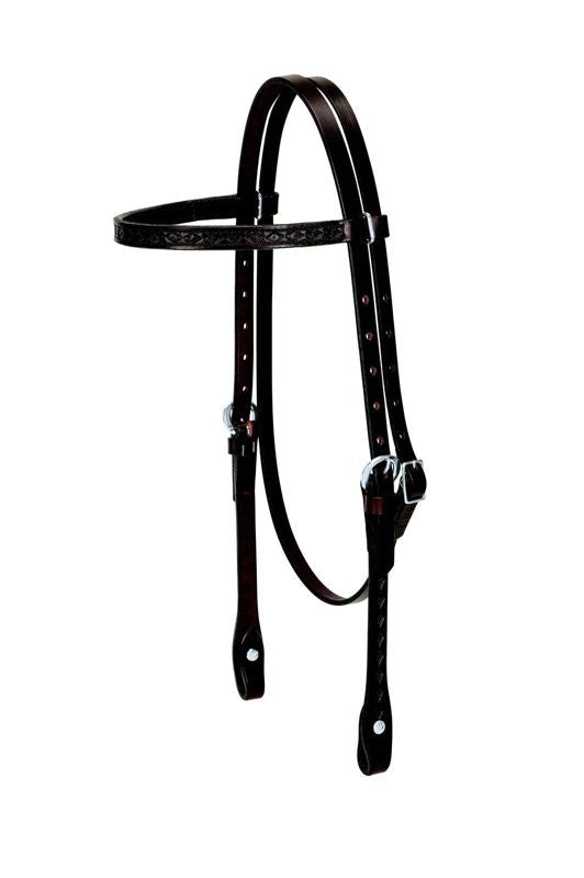 Weaver Trailhead Tooled Browband Headstall
