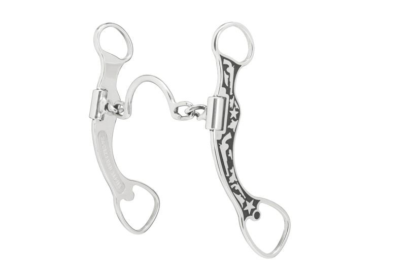 Weaver Jeremiah Watt Chain Bit with Pistol Engraving