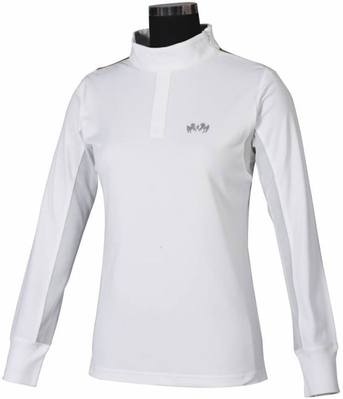 Equine Couture Ladies Darsy Show Shirt 1X Navy