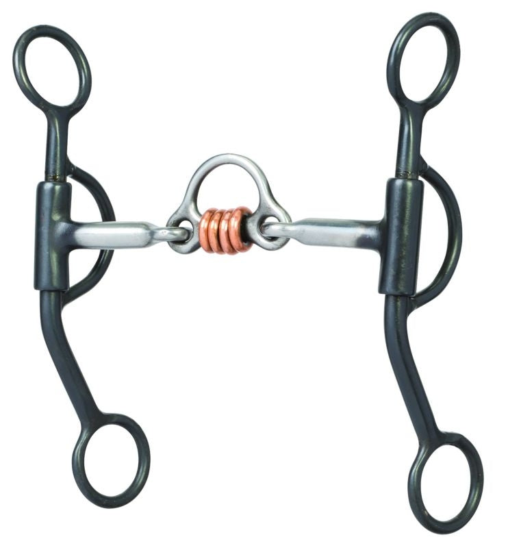 Weaver Pro Shank Bit Iron Low Port Mouth Rollers