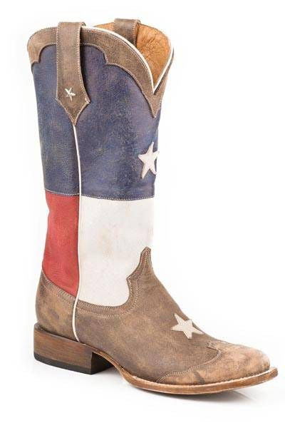 Roper Ladies Lone Star Sq Toe Boots