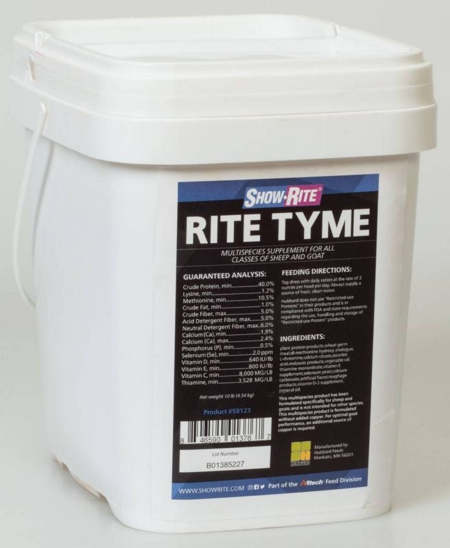 Show Rite Rite Tyme 10 Lb Pail