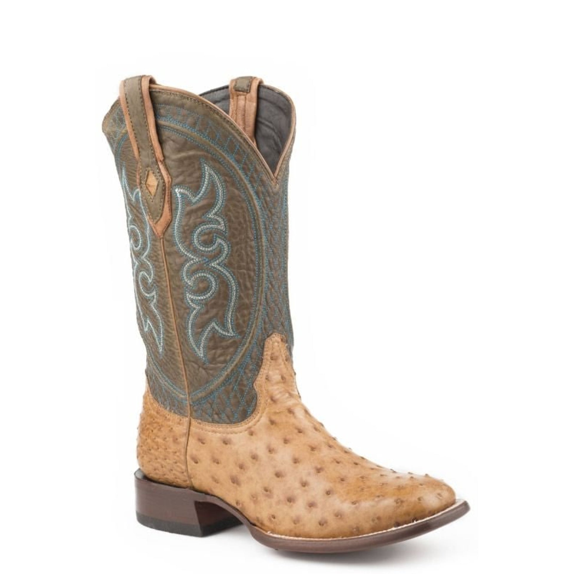 Stetson Mens Pablo Ostrich Boots